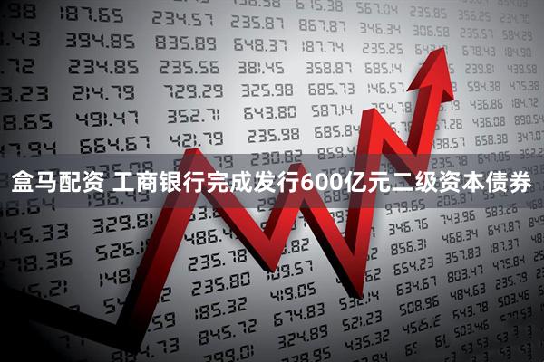 盒马配资 工商银行完成发行600亿元二级资本债券